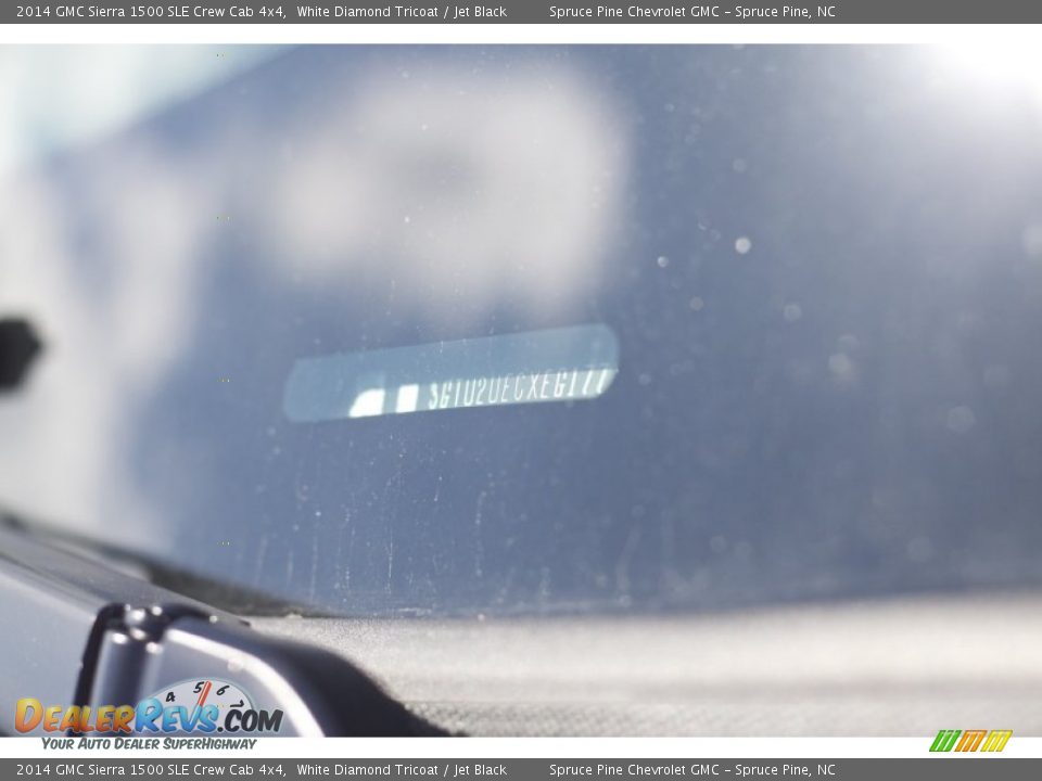 2014 GMC Sierra 1500 SLE Crew Cab 4x4 White Diamond Tricoat / Jet Black Photo #15