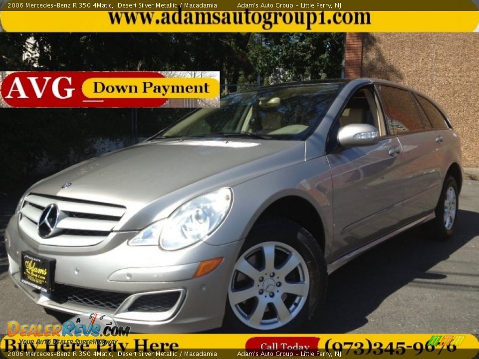 2006 Mercedes-Benz R 350 4Matic Desert Silver Metallic / Macadamia Photo #1