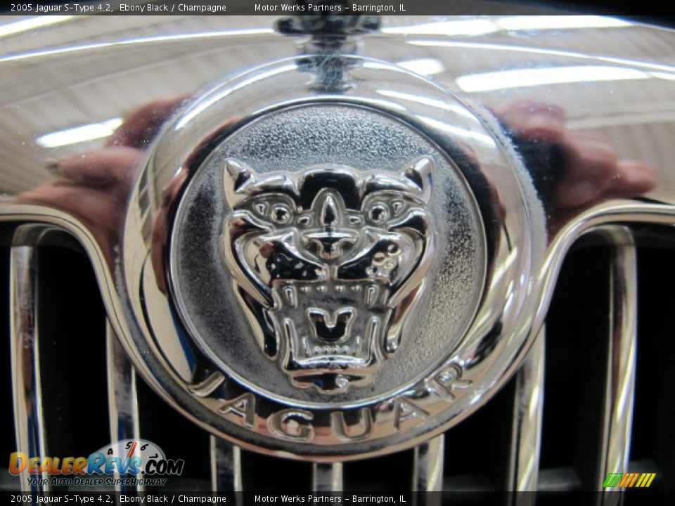 2005 Jaguar S-Type 4.2 Ebony Black / Champagne Photo #13