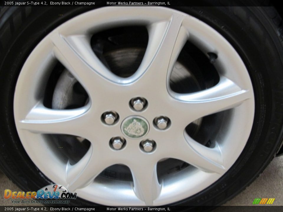 2005 Jaguar S-Type 4.2 Ebony Black / Champagne Photo #18