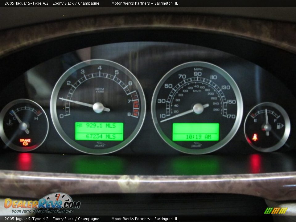 2005 Jaguar S-Type 4.2 Ebony Black / Champagne Photo #30