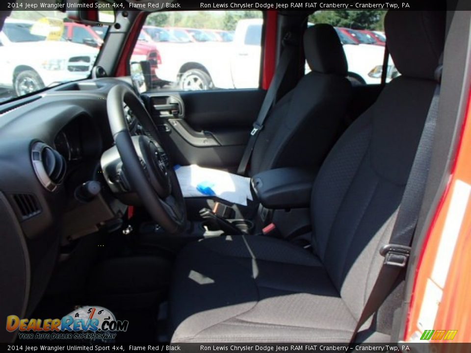 2014 Jeep Wrangler Unlimited Sport 4x4 Flame Red / Black Photo #10