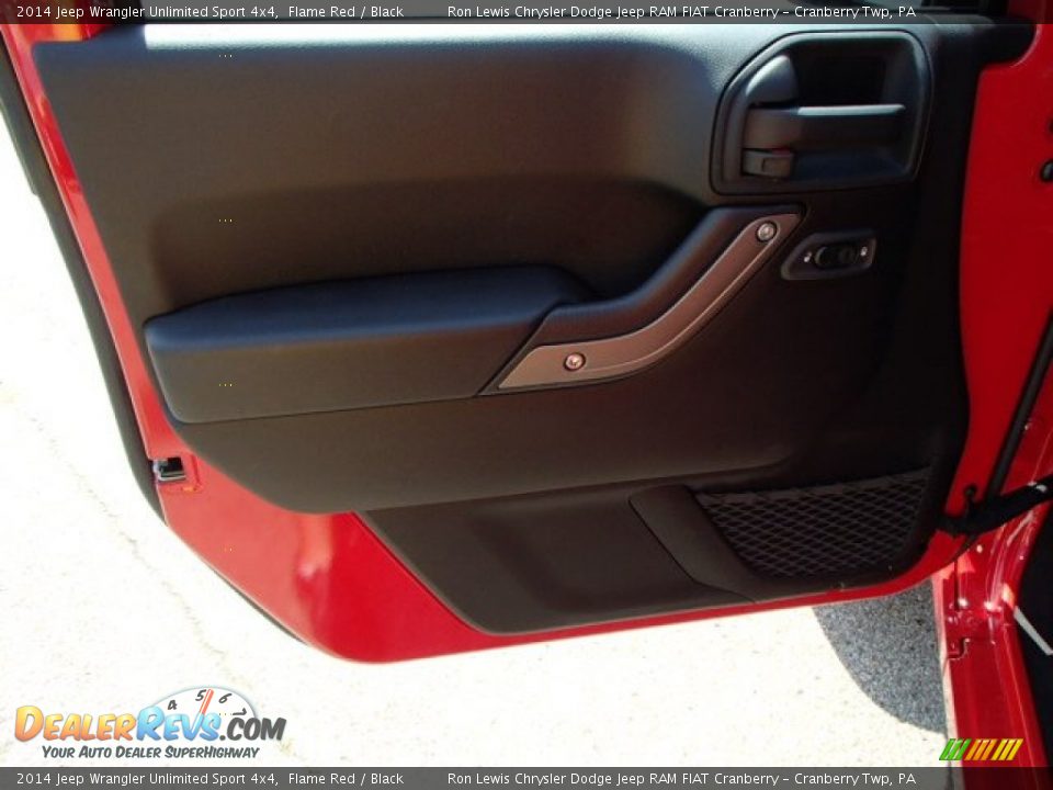 2014 Jeep Wrangler Unlimited Sport 4x4 Flame Red / Black Photo #11