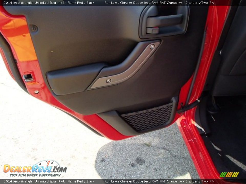 2014 Jeep Wrangler Unlimited Sport 4x4 Flame Red / Black Photo #13