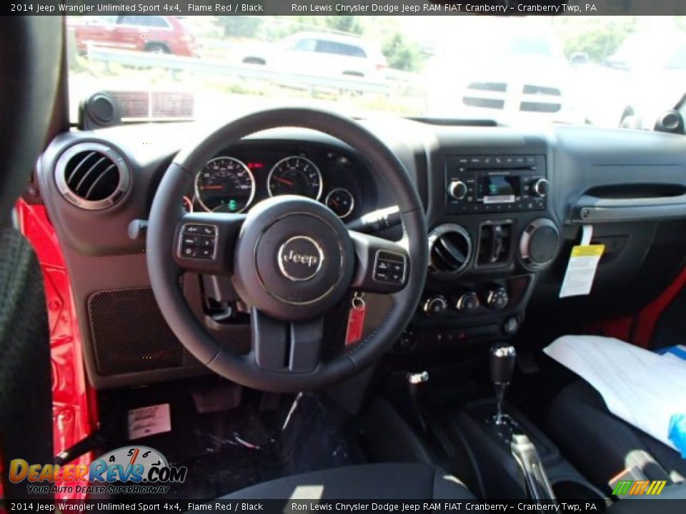 2014 Jeep Wrangler Unlimited Sport 4x4 Flame Red / Black Photo #15