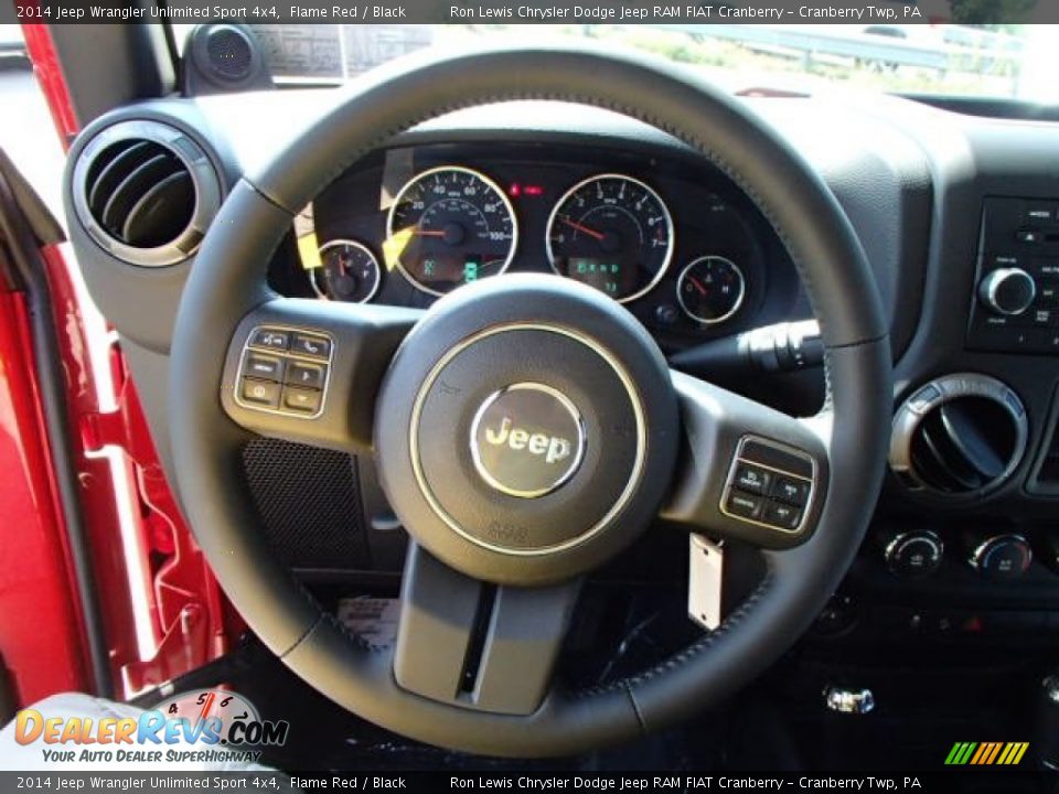 2014 Jeep Wrangler Unlimited Sport 4x4 Flame Red / Black Photo #19