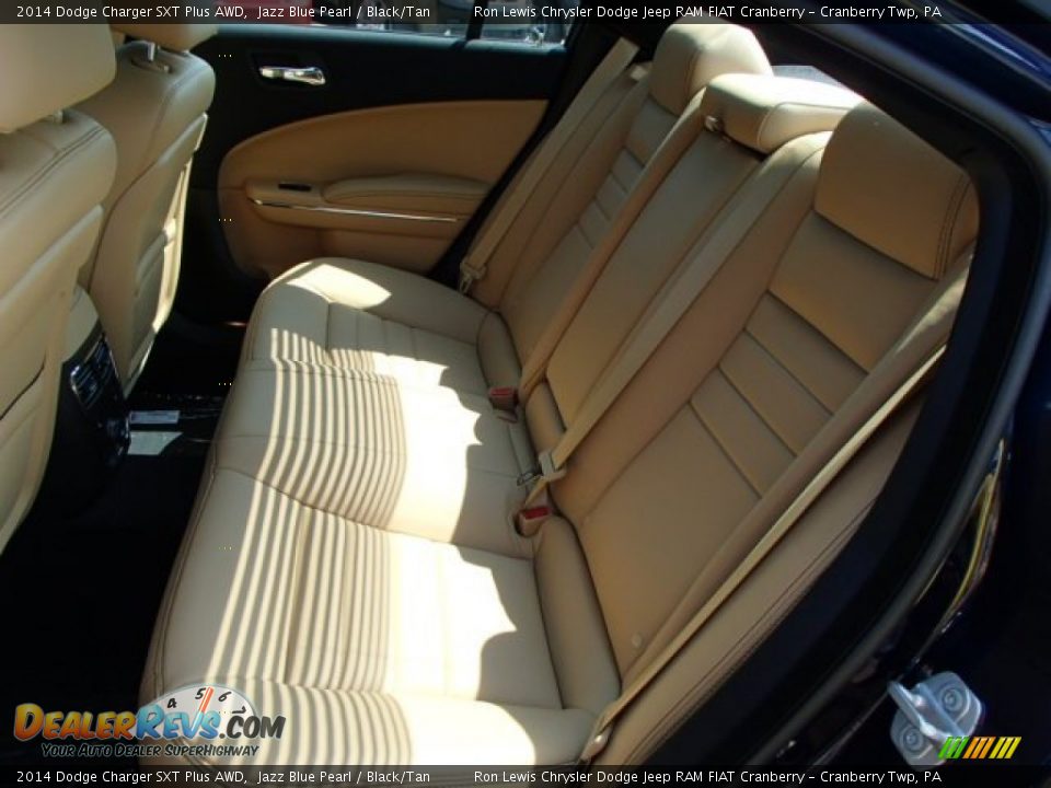 Rear Seat of 2014 Dodge Charger SXT Plus AWD Photo #11
