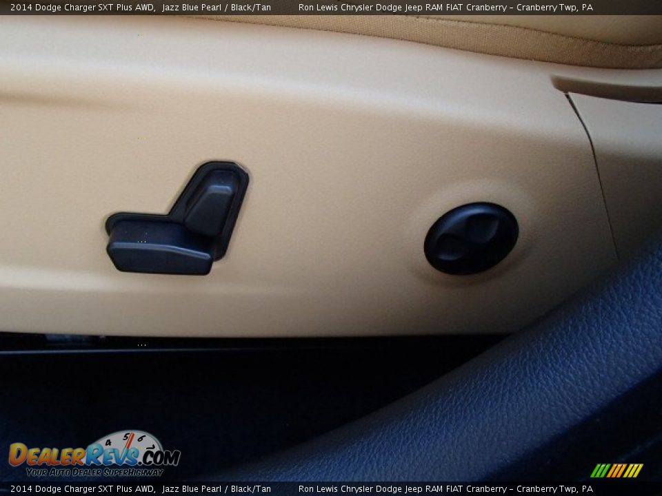 2014 Dodge Charger SXT Plus AWD Jazz Blue Pearl / Black/Tan Photo #14