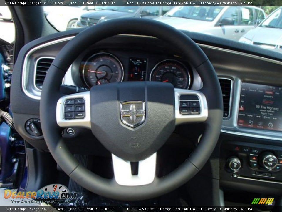 2014 Dodge Charger SXT Plus AWD Steering Wheel Photo #18