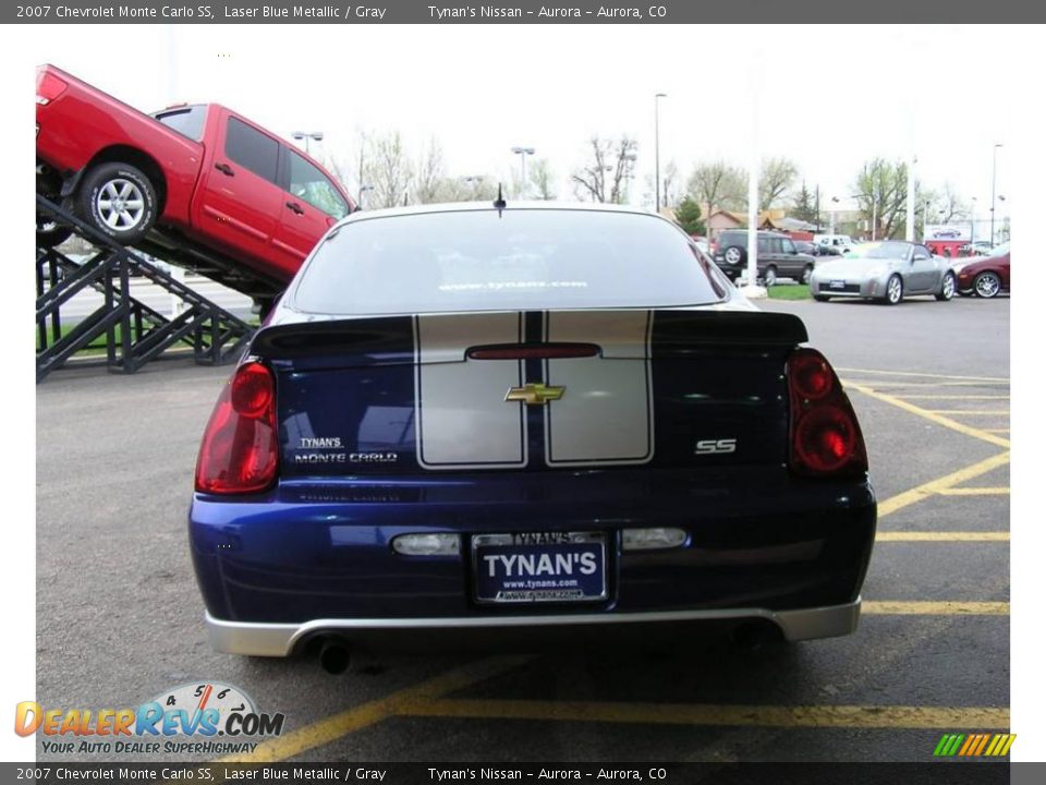 2007 Chevrolet Monte Carlo SS Laser Blue Metallic / Gray Photo #3