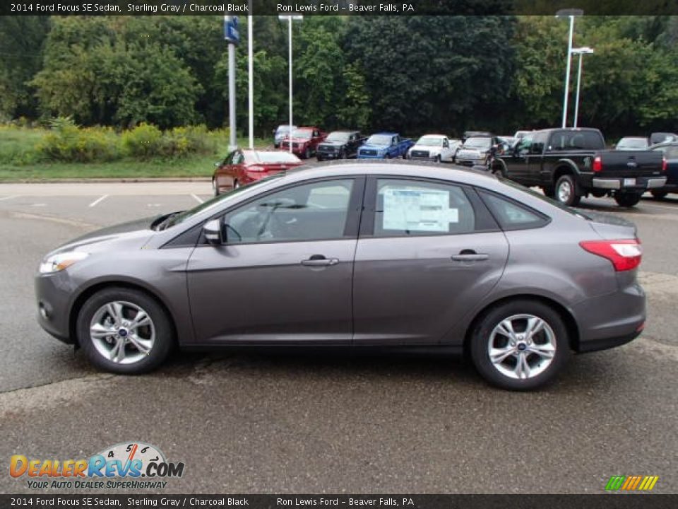 2014 Ford Focus SE Sedan Sterling Gray / Charcoal Black Photo #5