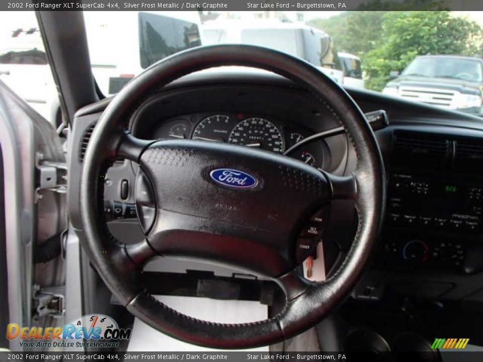 2002 Ford Ranger XLT SuperCab 4x4 Silver Frost Metallic / Dark Graphite Photo #13