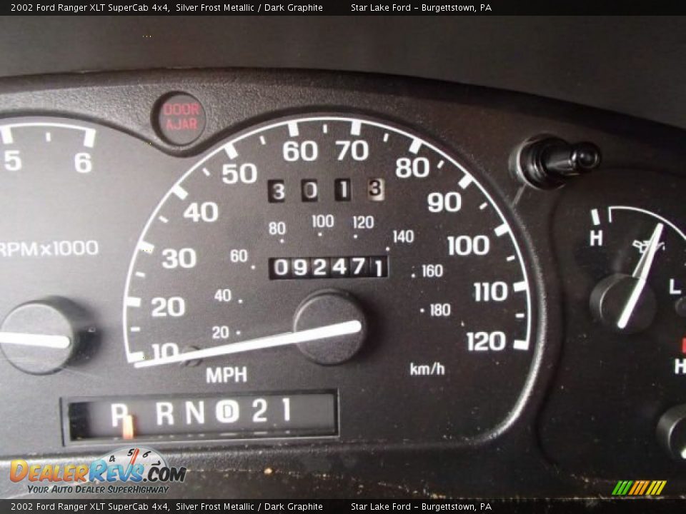 2002 Ford Ranger XLT SuperCab 4x4 Silver Frost Metallic / Dark Graphite Photo #14