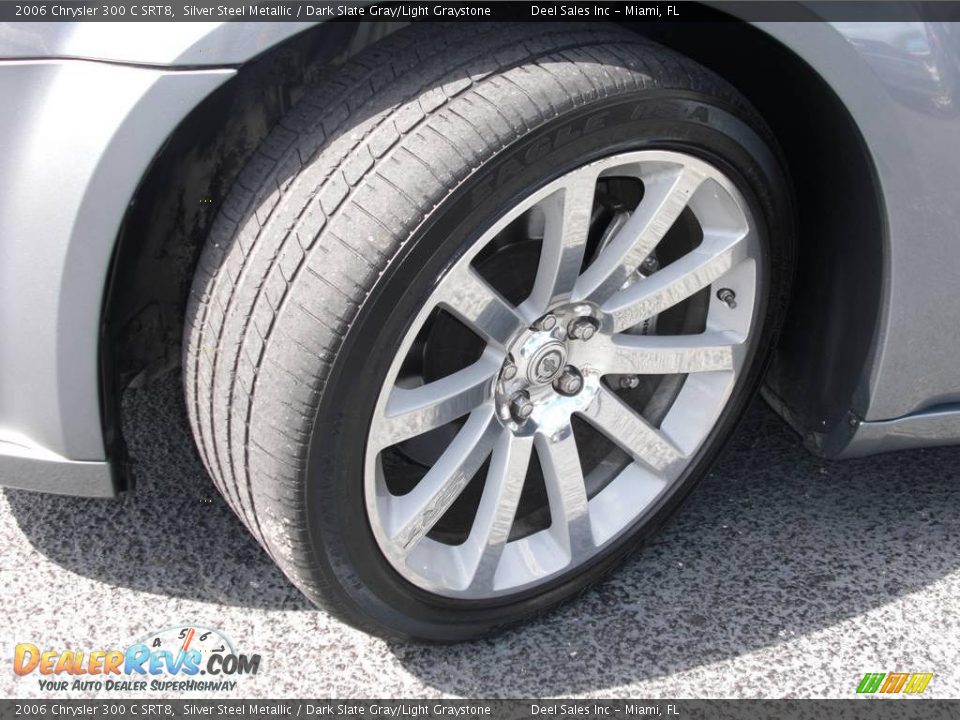 2006 Chrysler 300 C SRT8 Silver Steel Metallic / Dark Slate Gray/Light Graystone Photo #14