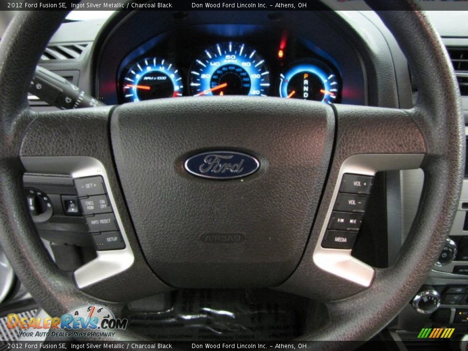 2012 Ford Fusion SE Ingot Silver Metallic / Charcoal Black Photo #16