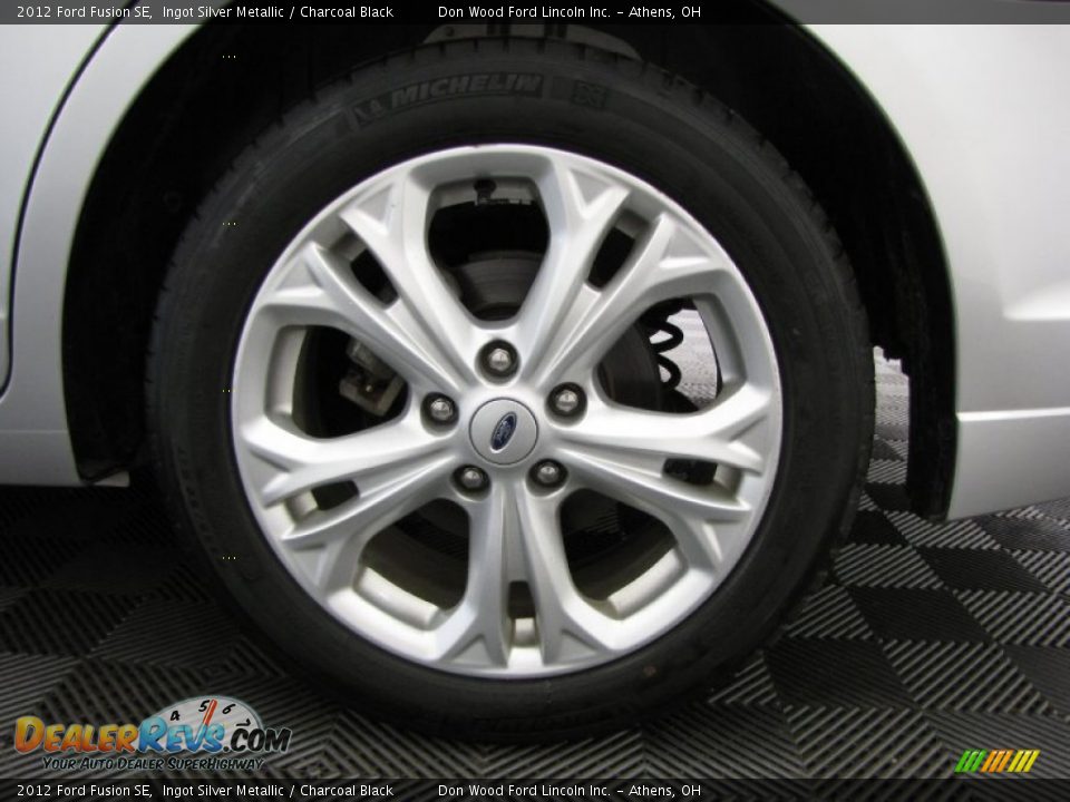 2012 Ford Fusion SE Ingot Silver Metallic / Charcoal Black Photo #24