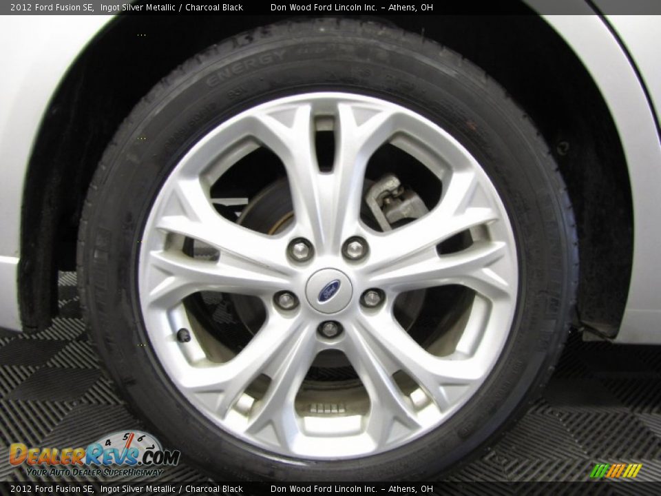 2012 Ford Fusion SE Ingot Silver Metallic / Charcoal Black Photo #25