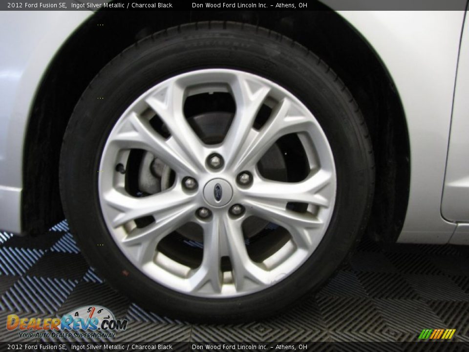 2012 Ford Fusion SE Ingot Silver Metallic / Charcoal Black Photo #26