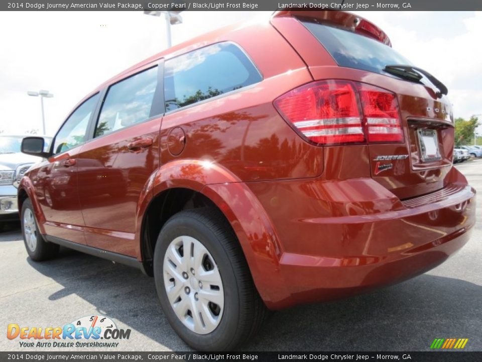 2014 Dodge Journey Amercian Value Package Copper Pearl / Black/Light Frost Beige Photo #2