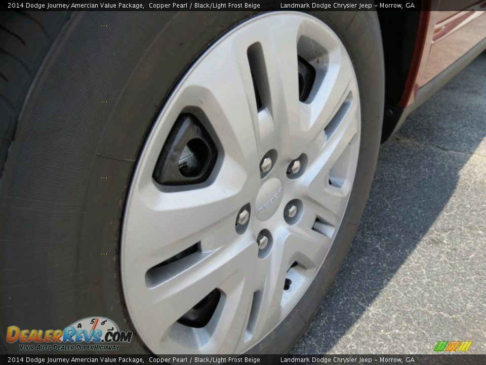 2014 Dodge Journey Amercian Value Package Copper Pearl / Black/Light Frost Beige Photo #5