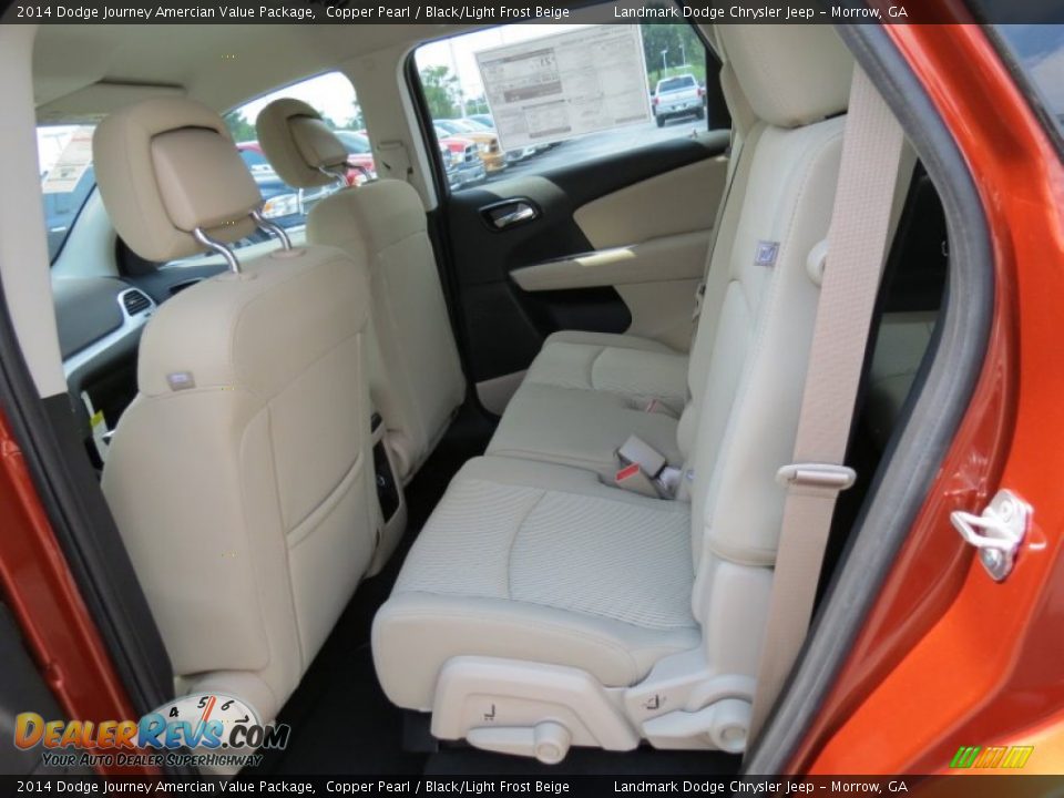 2014 Dodge Journey Amercian Value Package Copper Pearl / Black/Light Frost Beige Photo #7