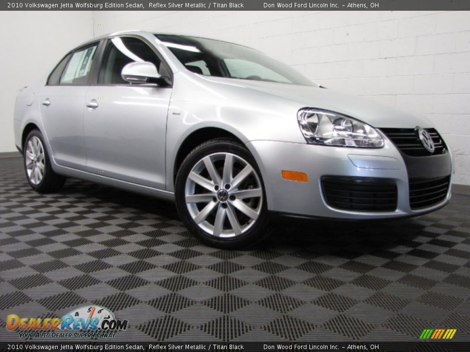 2010 Volkswagen Jetta Wolfsburg Edition Sedan Reflex Silver Metallic / Titan Black Photo #2