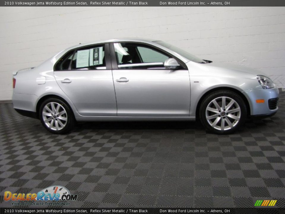 2010 Volkswagen Jetta Wolfsburg Edition Sedan Reflex Silver Metallic / Titan Black Photo #4