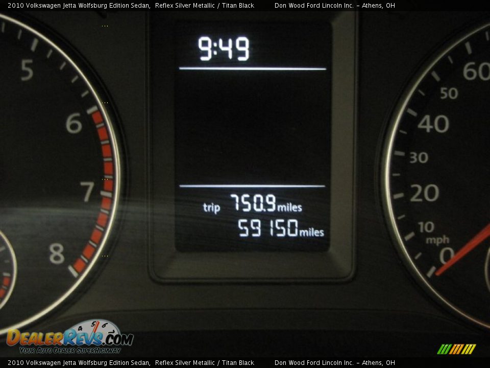 2010 Volkswagen Jetta Wolfsburg Edition Sedan Reflex Silver Metallic / Titan Black Photo #19
