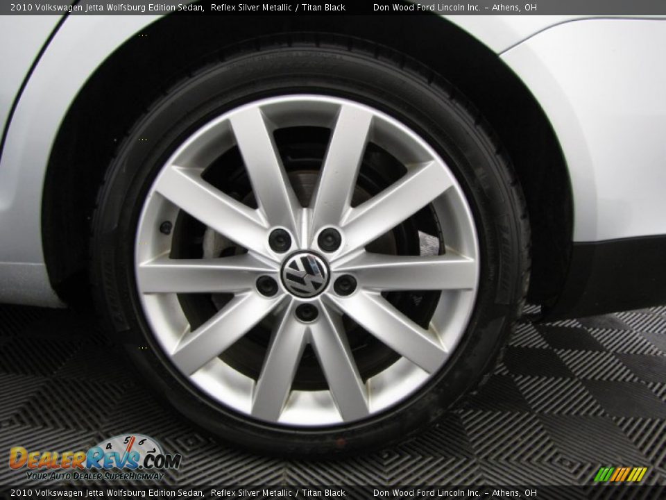 2010 Volkswagen Jetta Wolfsburg Edition Sedan Reflex Silver Metallic / Titan Black Photo #23
