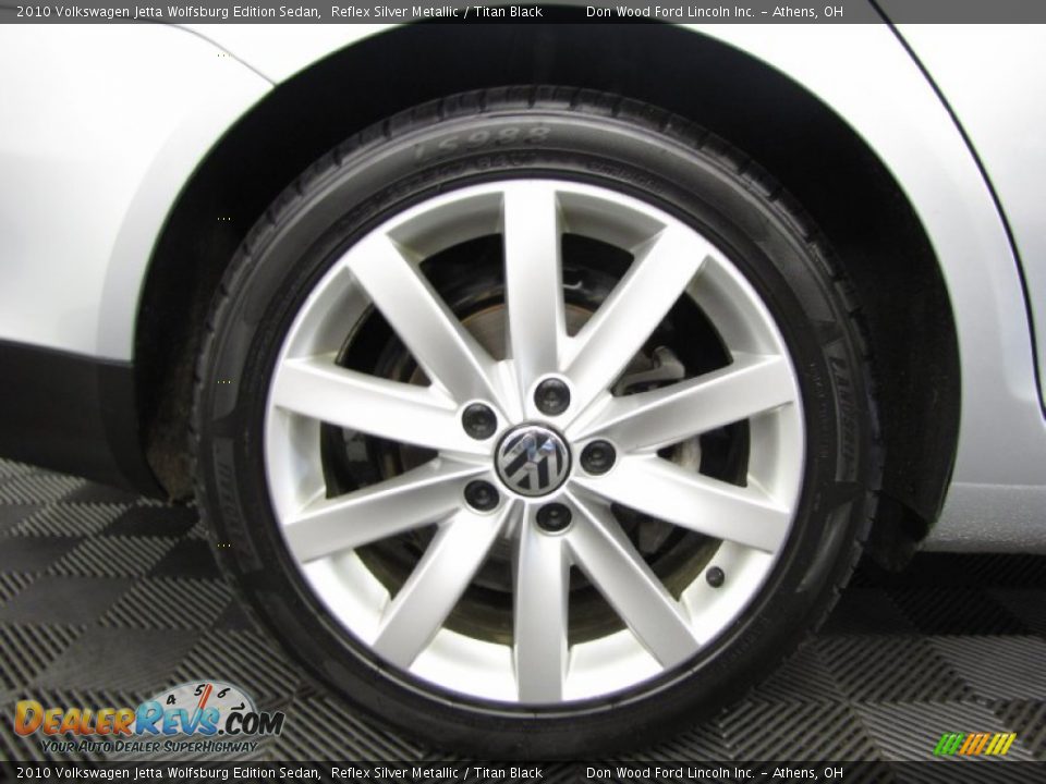 2010 Volkswagen Jetta Wolfsburg Edition Sedan Reflex Silver Metallic / Titan Black Photo #24