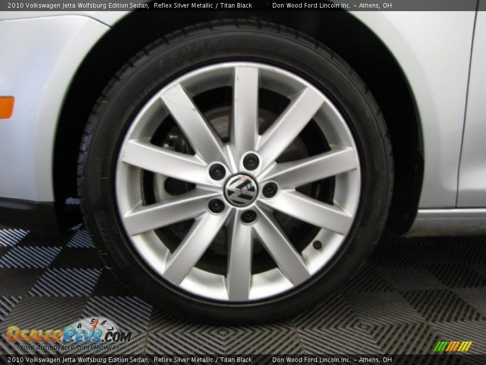 2010 Volkswagen Jetta Wolfsburg Edition Sedan Reflex Silver Metallic / Titan Black Photo #25