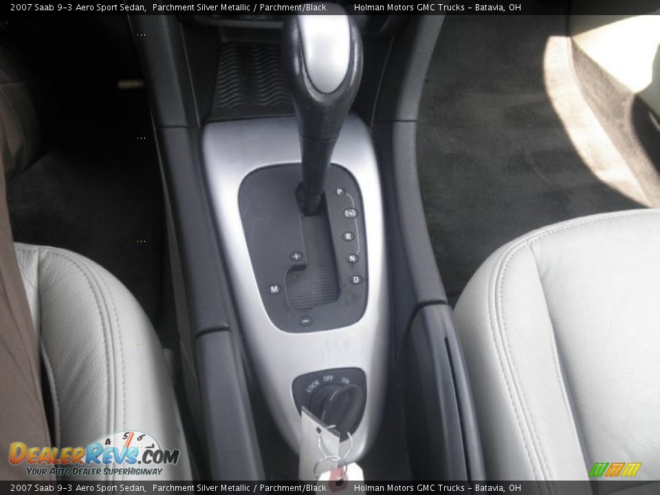 2007 Saab 9-3 Aero Sport Sedan Parchment Silver Metallic / Parchment/Black Photo #10