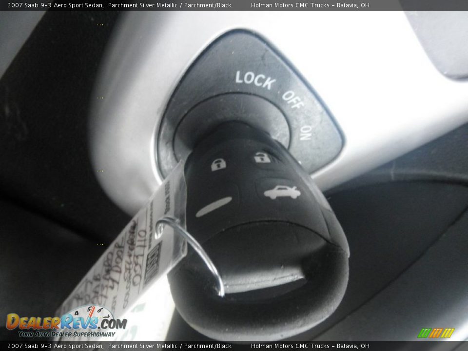 2007 Saab 9-3 Aero Sport Sedan Parchment Silver Metallic / Parchment/Black Photo #11