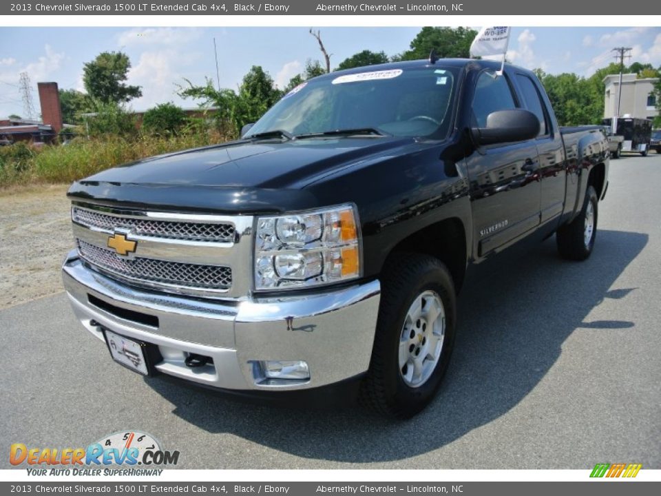 2013 Chevrolet Silverado 1500 LT Extended Cab 4x4 Black / Ebony Photo #2