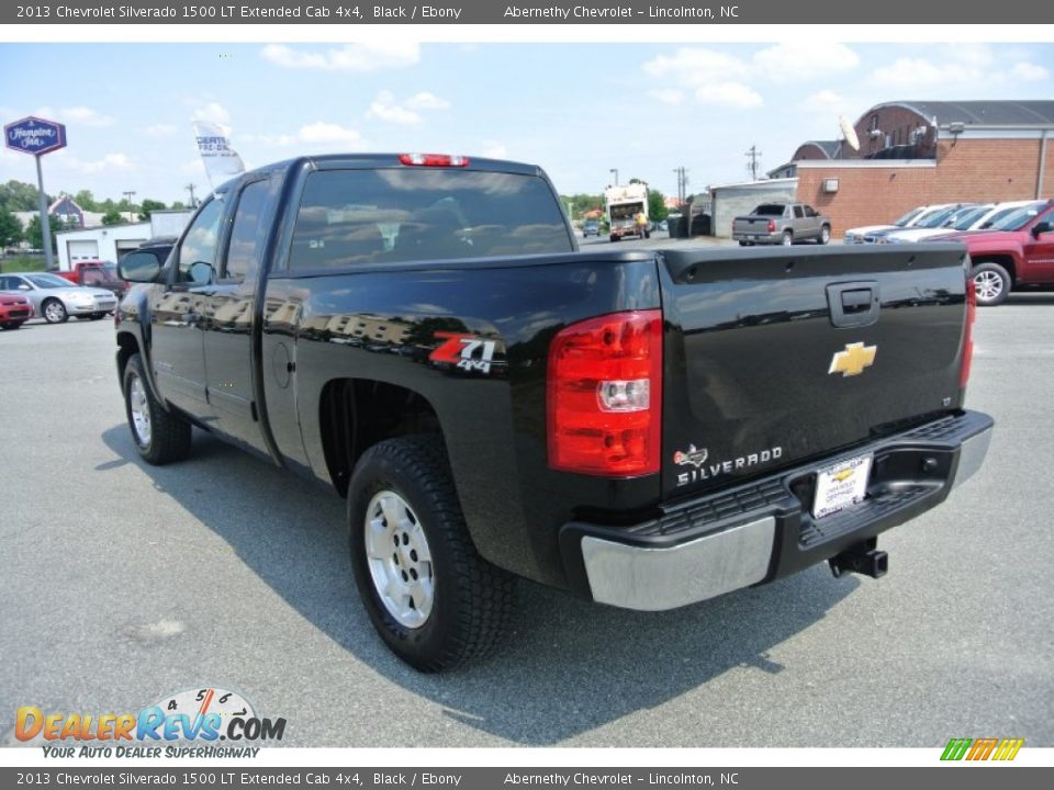 2013 Chevrolet Silverado 1500 LT Extended Cab 4x4 Black / Ebony Photo #4