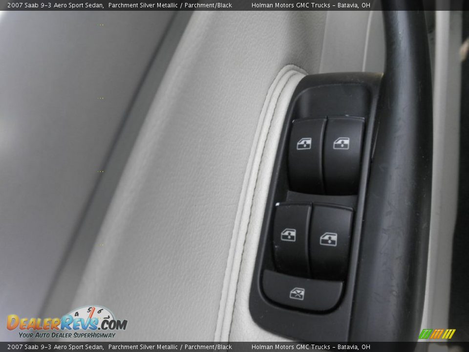 2007 Saab 9-3 Aero Sport Sedan Parchment Silver Metallic / Parchment/Black Photo #16