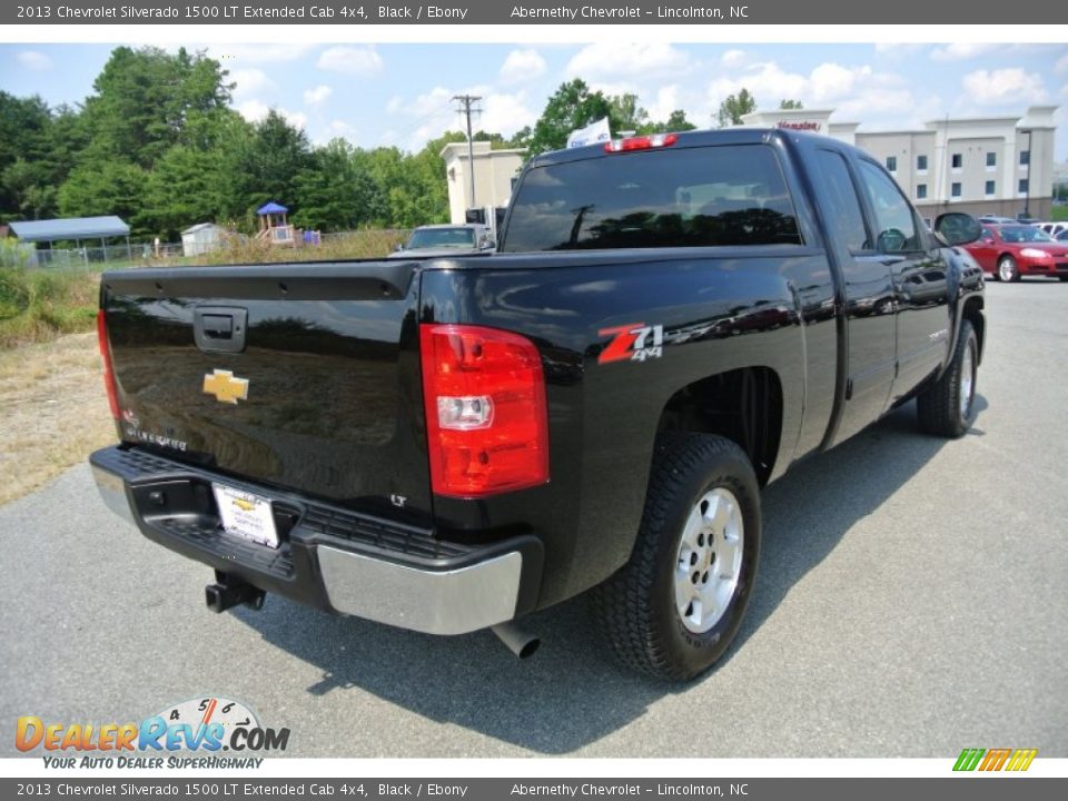 2013 Chevrolet Silverado 1500 LT Extended Cab 4x4 Black / Ebony Photo #5