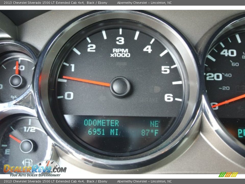 2013 Chevrolet Silverado 1500 LT Extended Cab 4x4 Black / Ebony Photo #13