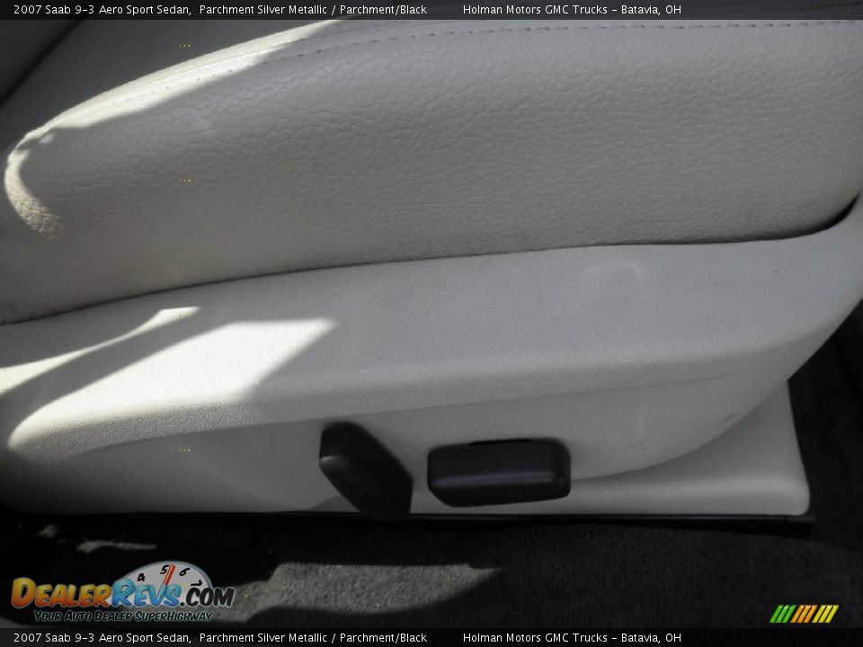 2007 Saab 9-3 Aero Sport Sedan Parchment Silver Metallic / Parchment/Black Photo #28