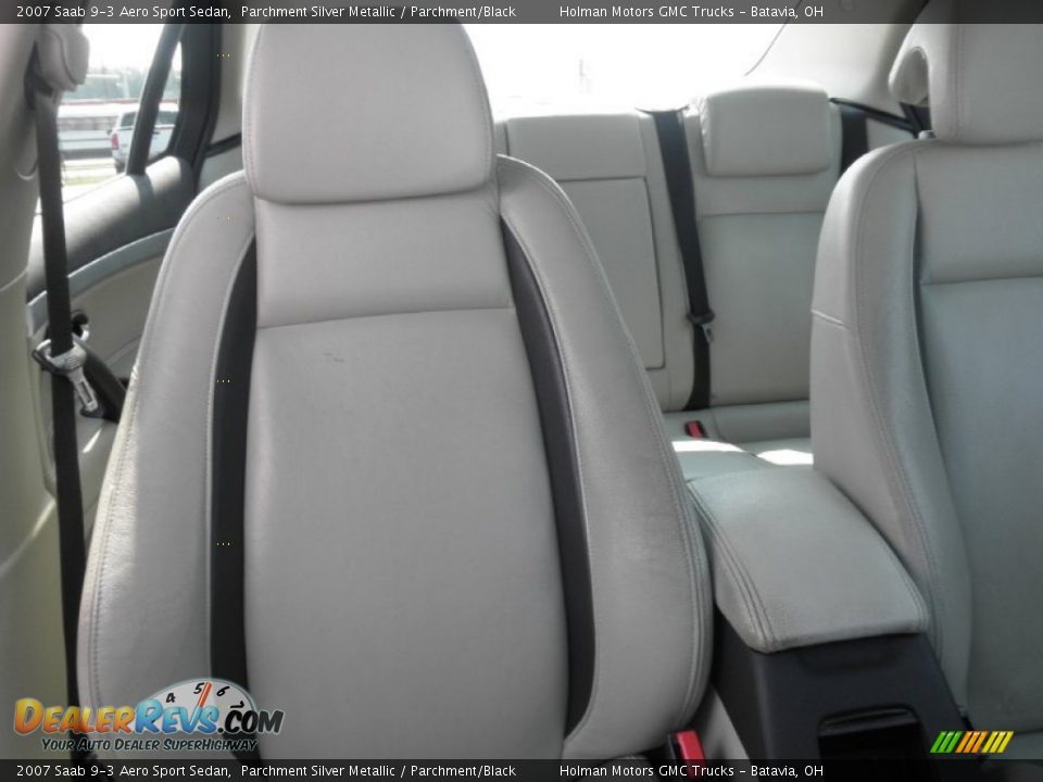 2007 Saab 9-3 Aero Sport Sedan Parchment Silver Metallic / Parchment/Black Photo #29