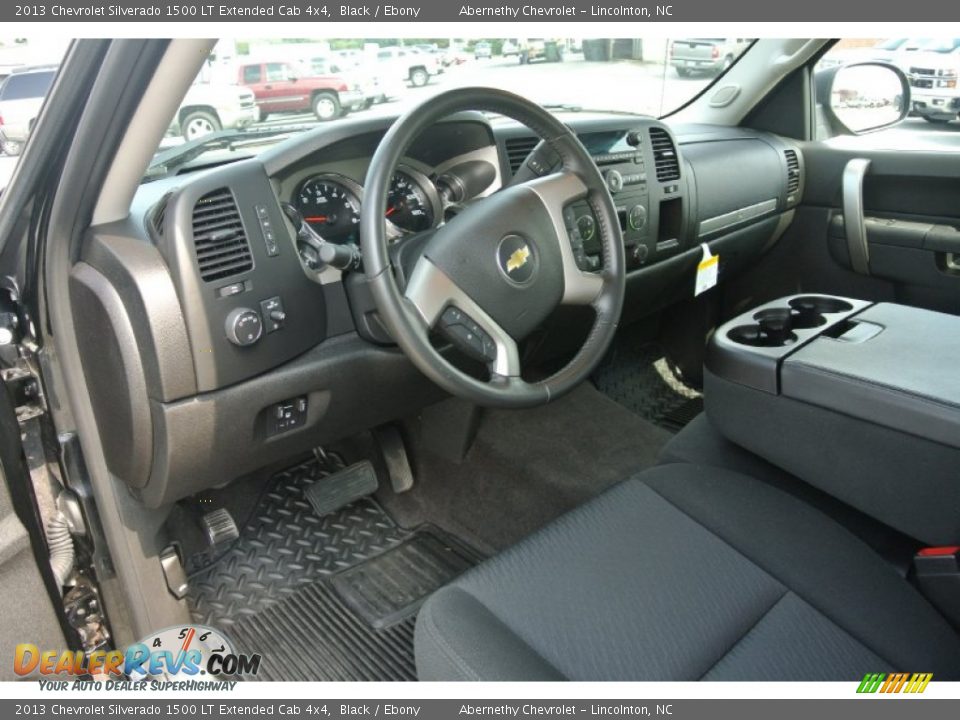 2013 Chevrolet Silverado 1500 LT Extended Cab 4x4 Black / Ebony Photo #25