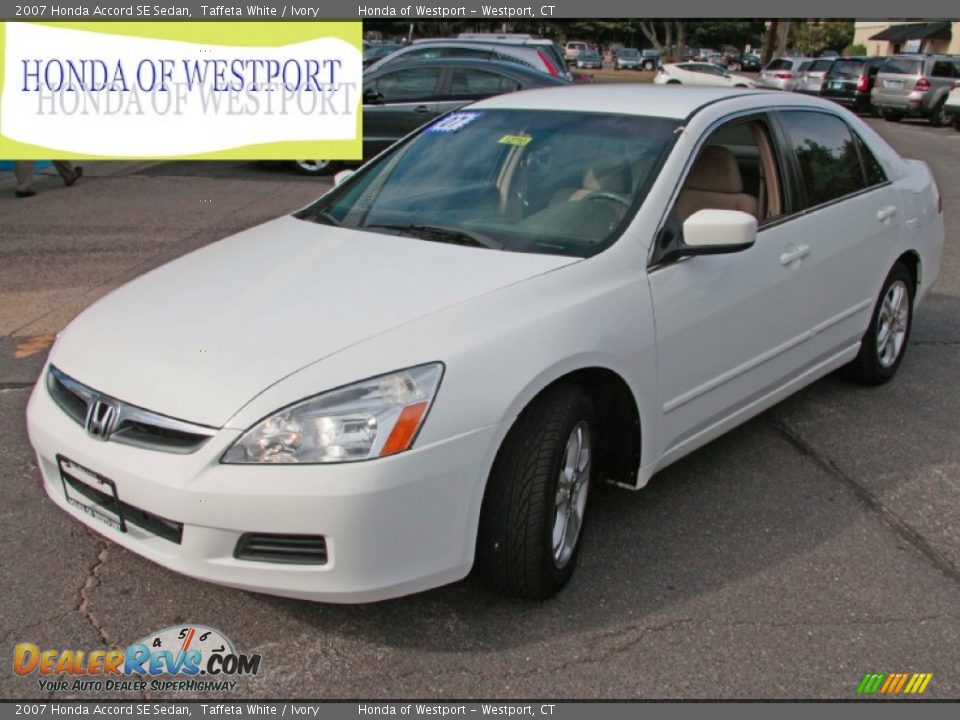 2007 Honda Accord SE Sedan Taffeta White / Ivory Photo #1