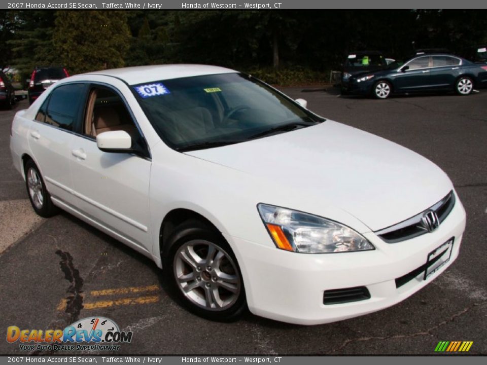 2007 Honda Accord SE Sedan Taffeta White / Ivory Photo #3