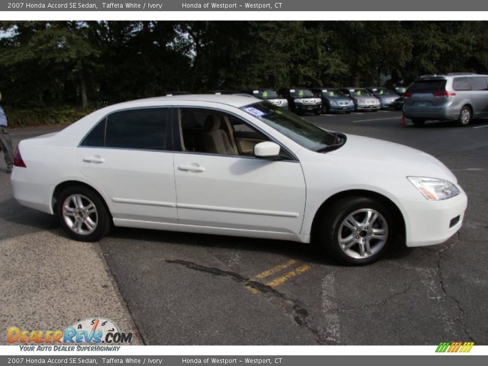 2007 Honda Accord SE Sedan Taffeta White / Ivory Photo #4