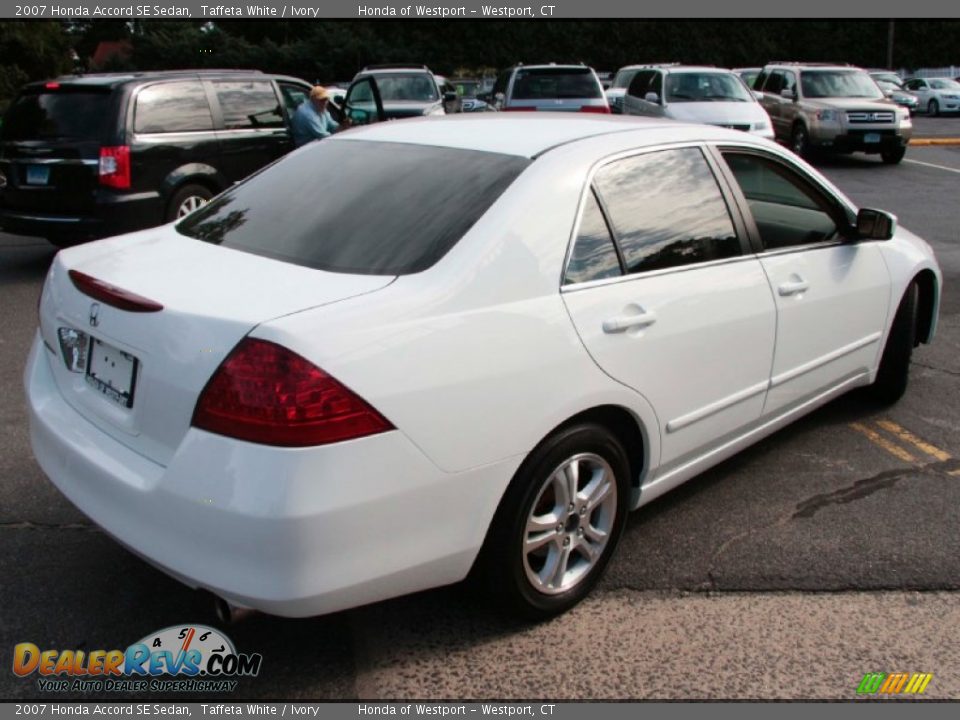 2007 Honda Accord SE Sedan Taffeta White / Ivory Photo #6