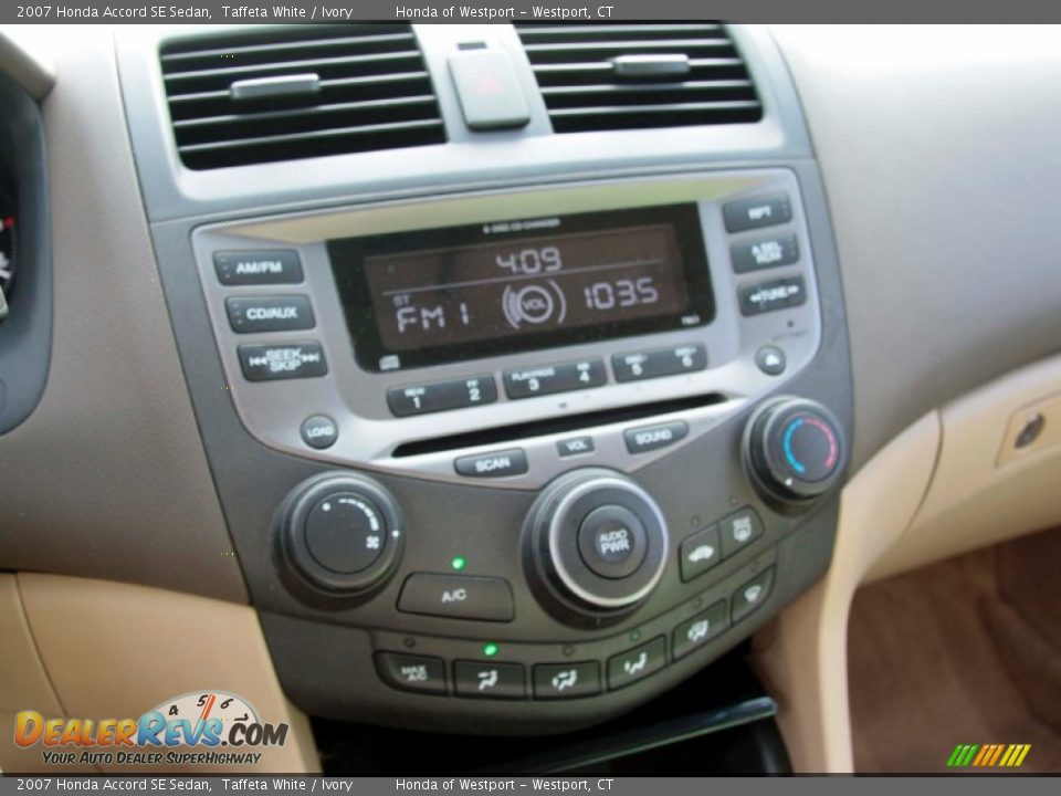 2007 Honda Accord SE Sedan Taffeta White / Ivory Photo #13