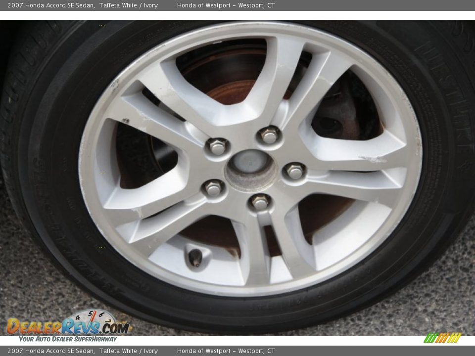 2007 Honda Accord SE Sedan Taffeta White / Ivory Photo #20