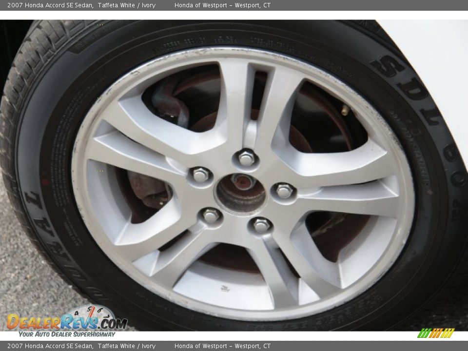 2007 Honda Accord SE Sedan Taffeta White / Ivory Photo #21