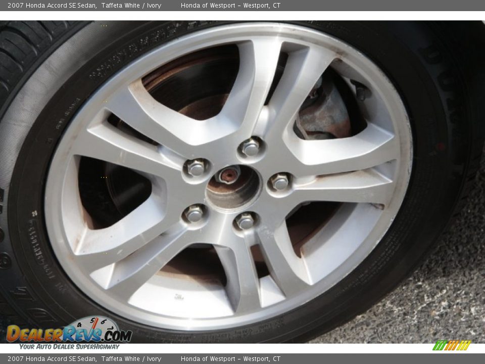 2007 Honda Accord SE Sedan Taffeta White / Ivory Photo #22