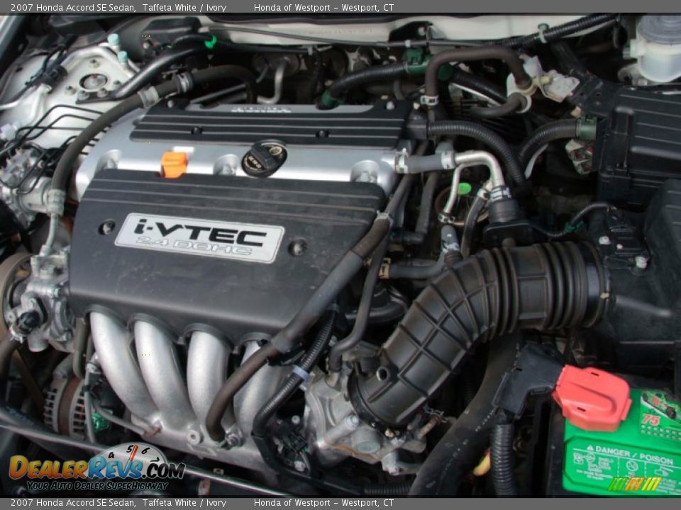 2007 Honda Accord SE Sedan Taffeta White / Ivory Photo #24